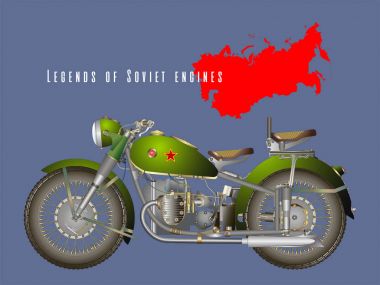 Vintage motosiklet Ural.