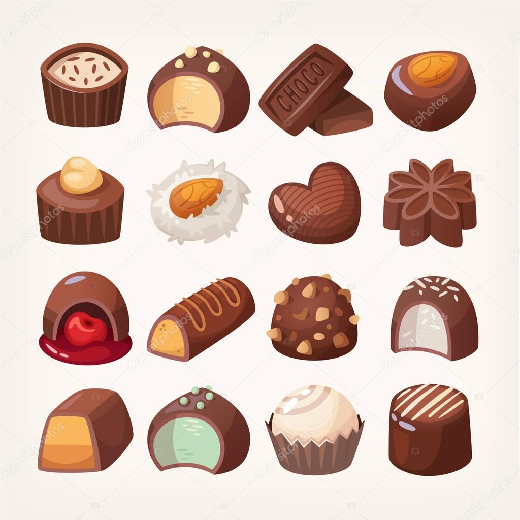 Chocolate vector sweets
