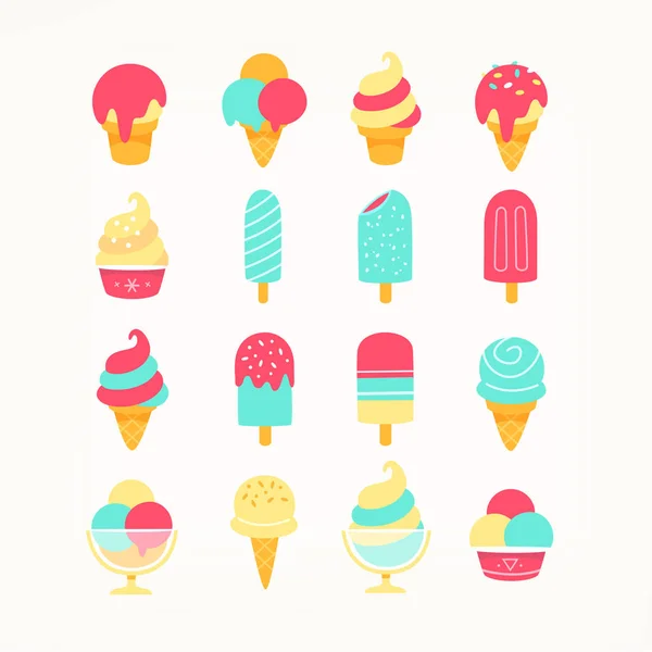Ikony zmrzliny — Stockový vektor