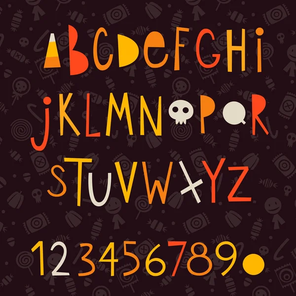 Halloween vector brieven — Stockvector