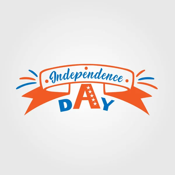 略称は独立記念日 アメリカで7月4日 — ストックベクタ