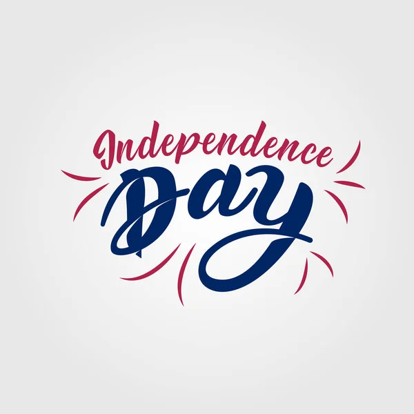 Γράμματα Της Ημέρας Ανεξαρτησίας Ιουλίου Στις Ηπα — Διανυσματικό Αρχείο