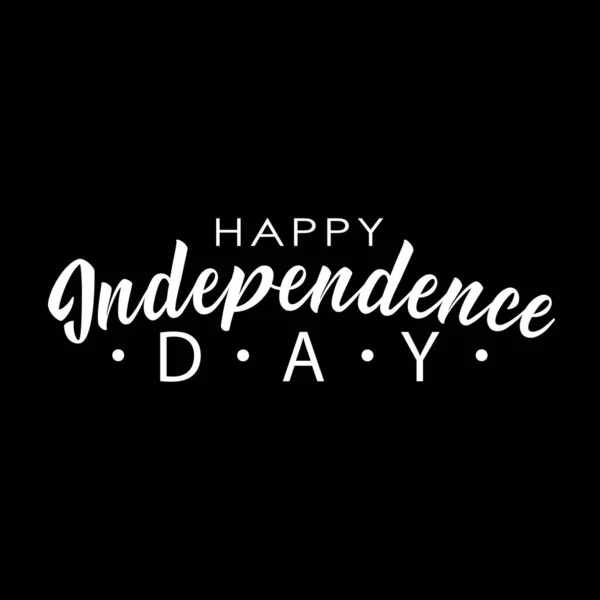 Schriftzug United Stated Independence Day Juli Den Usa — Stockvektor
