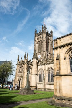 Manchester, İngiltere'de ünlü katedral