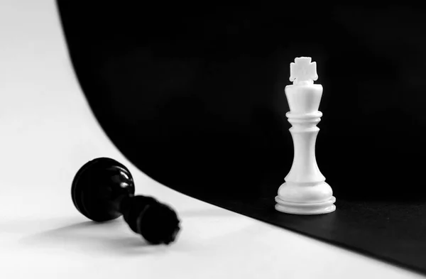 Jogo de Strategic Chess — Fotografia de Stock