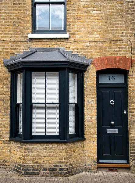 Traditional English house front entrance