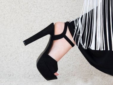 Yüksek footware topuk