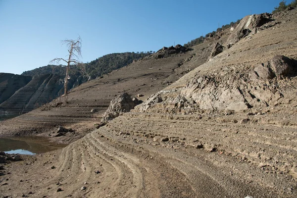 Deserted dry land — Stock Photo, Image