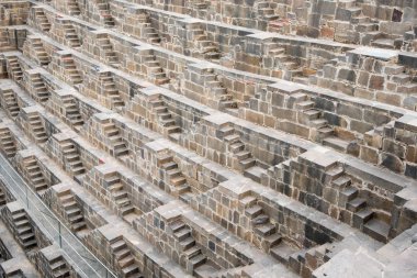 Eski ünlü Stepwell Chand Baori, Hindistan