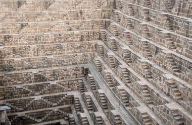Eski ünlü Stepwell Chand Baori, Hindistan