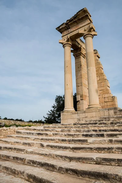Ancient columns of Apollon Hylates in Limassol district, Cyprus — Stock Photo, Image