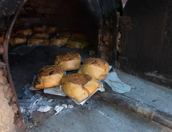 Ev yapımı Paskalya peynirli börek, flaounes — Stok fotoğraf