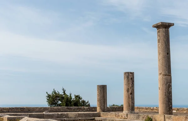 Starożytne kolumny Apollon Hylates, sanktuarium w Limassol distr — Zdjęcie stockowe