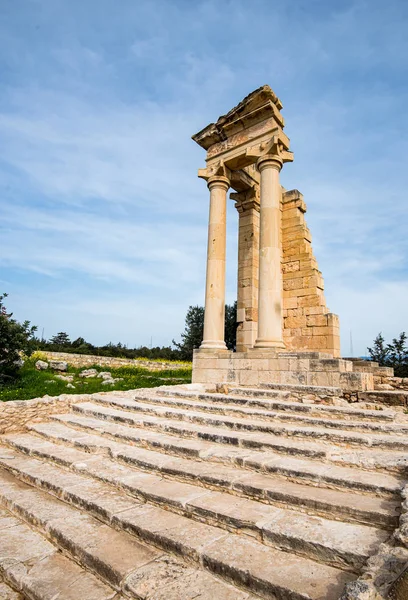 Starożytne kolumny Apollon Hylates, sanktuarium w Limassol distr — Zdjęcie stockowe