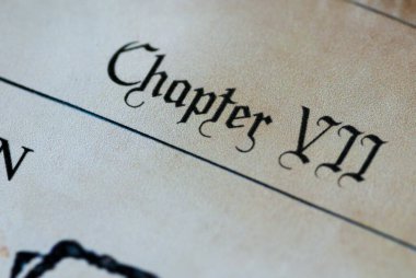 Kitap bölümü sözcüğü eski bir grunge kağıdına yazılmış.