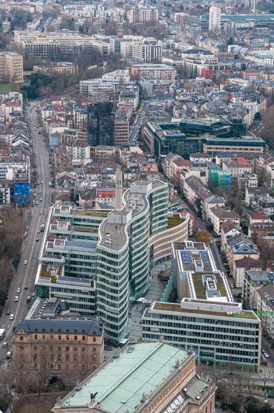 Panoramautsikt över stadsbilden i staden Frankfurt den — Stockfoto