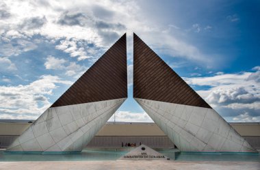 The famous monument to the Overseas Combatants in Lisbon Portuga