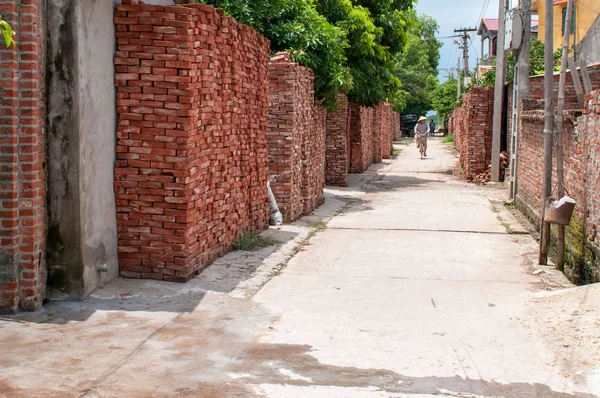 Village vietnamien traditionnel avec maisons — Photo