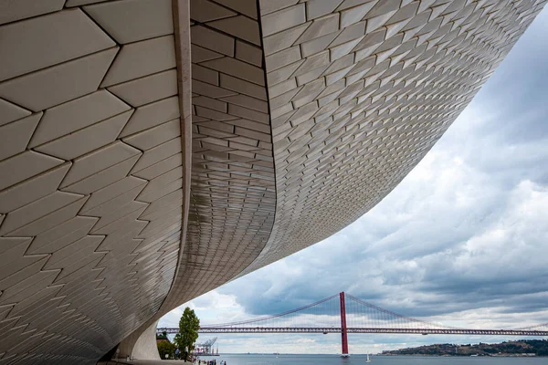 Lisbon Pprtugal October 2018 Modern Maat Museu Arte Arquitetura Tecnologia — Stock Photo, Image