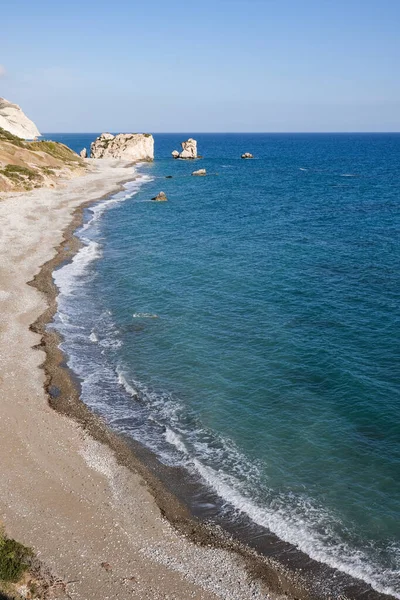 Zone Côtière Célèbre Attraction Rocher Aphrodite Petra Tou Romiou Dans — Photo