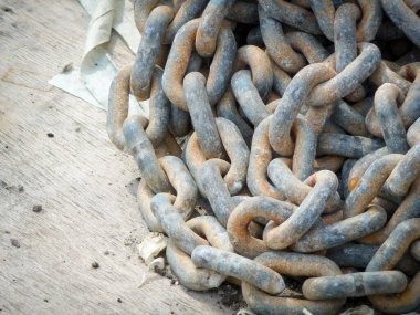 Endüstriyel çelik güvenlik paslı metal zincir