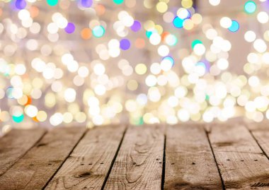 Eski boş tablo içinde belgili tanımlık geçmiş Noel ışıkları ile