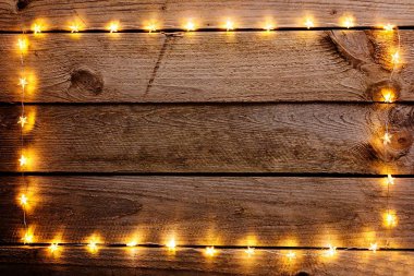 Eski ahşap rustik Noel arka plan