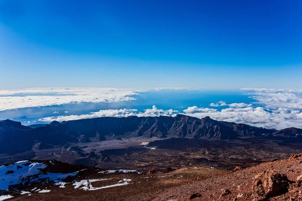 Vista dalla cima del vulcano Teide — Foto Stock