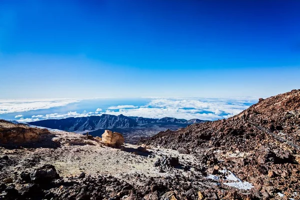 Uitzicht vanaf de top van de Teide vulkaan — Stockfoto