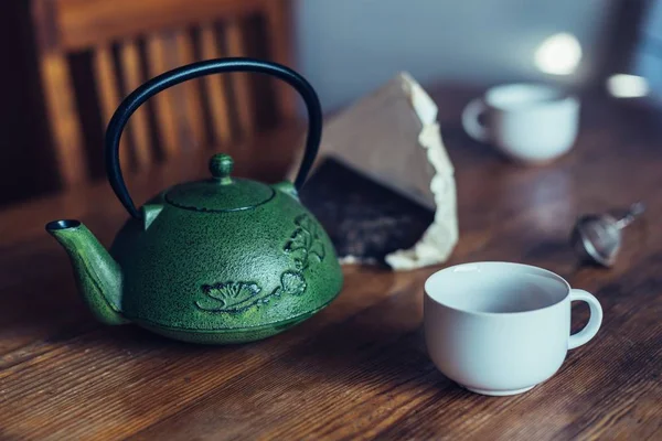 Aziatische Chinese ingedrukt pu-erh thee — Stockfoto