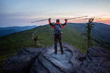 Adam turist, top of Rock'tan.