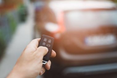 Açma veya kapatma araba adam