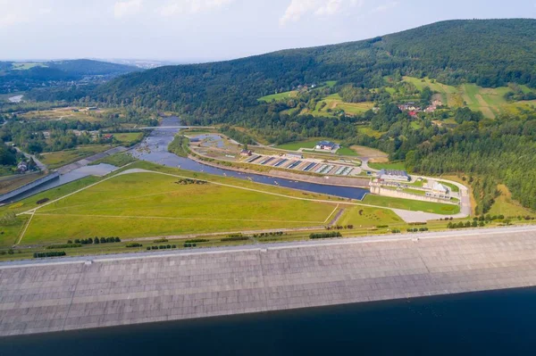Swinna Poręba su rezervuar havadan görünümü