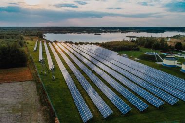 Güneş Çiftliği'nin havadan görünümü