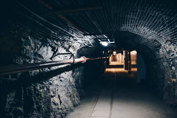 지 하 석탄 광산 터널 — 스톡 사진