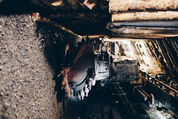 Black coal shearer — Stock Photo, Image