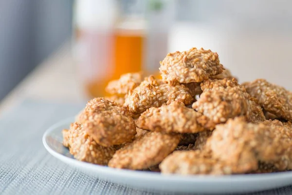 Delicious homemade sesame honey cookies