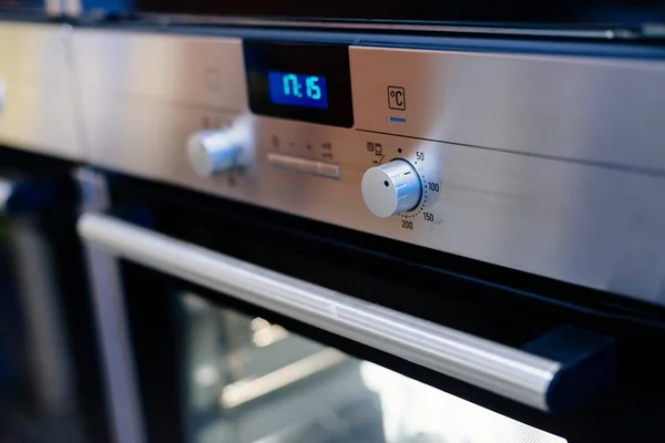 Electric oven control panel — Stock Photo, Image