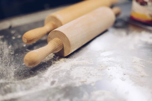 Two wooden rolling pins