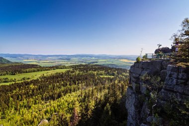 Szczeliniec Wielki Dağı'nda güzel manzara
