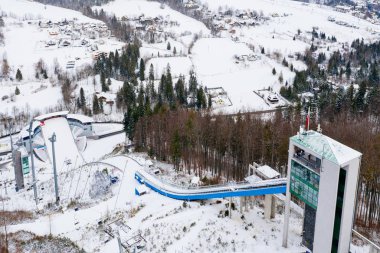 Wisla Malinka 'daki kayak kulesinde hava aracı.