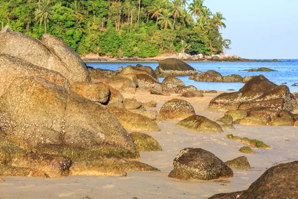 Rocks on tropical beach — Stock Photo, Image