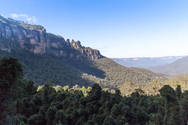 View Blue Mountains New South Wales Australia Three Sisters Left — Stock Photo, Image