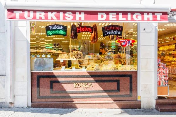 Loja de venda Turkish Delight — Fotografia de Stock