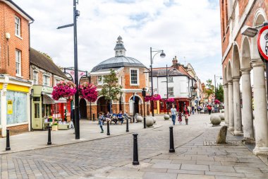  View down church street clipart