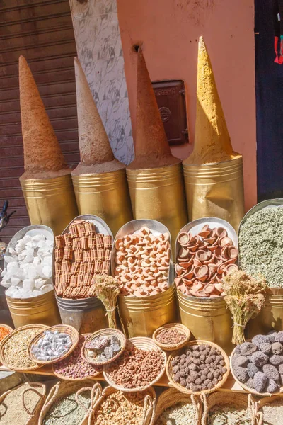 Herbs and spices outside a shop — Stock Photo, Image