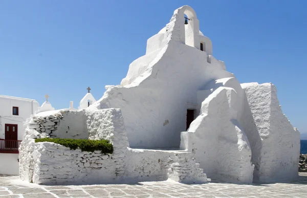 Chiesa Panagìa Paraportiani Chora Mykonos Grecia — Foto Stock