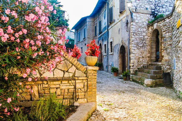 Narrow Street Labro Rieti Lazio Italien — Stockfoto