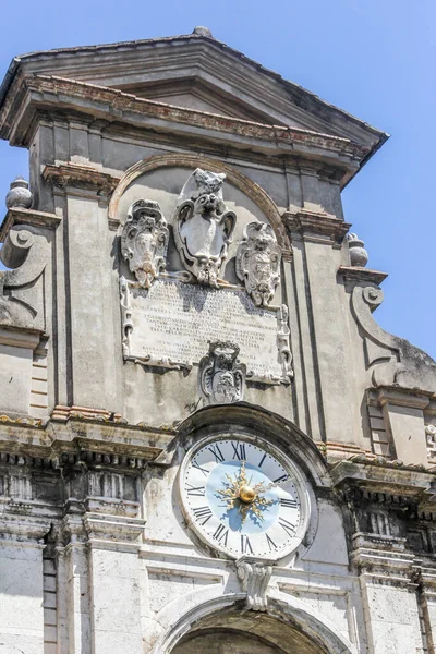 Spoleto Edifício Prefeitura Com Relógio — Fotografia de Stock
