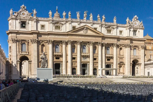 Ватикан Рим Италия Сентября 2017 Года Апостольский Дворец Площадь Петра — стоковое фото